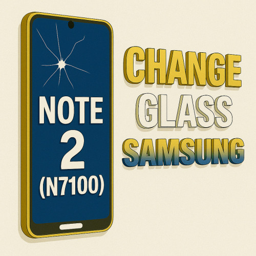 ال‌سی‌دی چنج گلس Samsung Galaxy  Note 2 / N7100