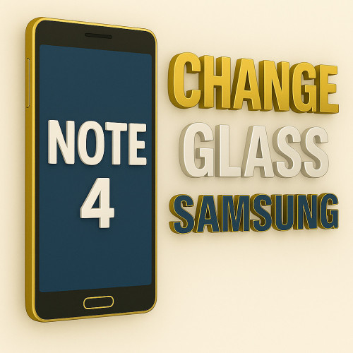 ال‌سی‌دی چنج گلس Samsung Galaxy  Note 4